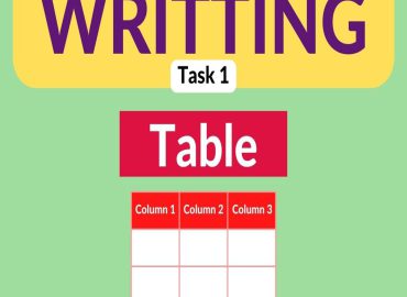 آموزش رایتینگ- Table - Task 1